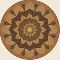 Lotus Mandala Laser Cut Files | 9-Layer SVG & DXF, 300 mm