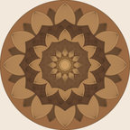 Lotus Mandala Laser Cut Files | 9-Layer SVG & DXF, 300 mm
