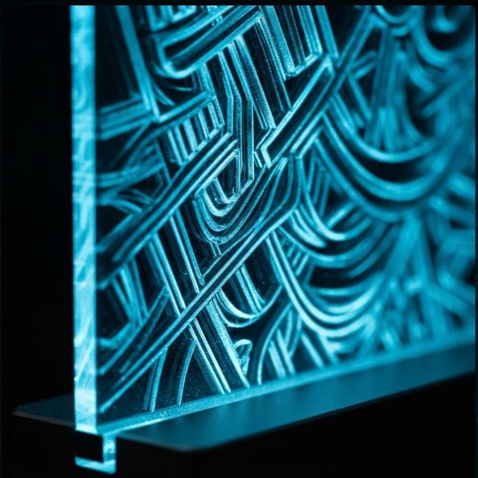 100 3D Illusion Laser Engraving Files, SVG DXF LightBurn Digital Bundle — image 3
