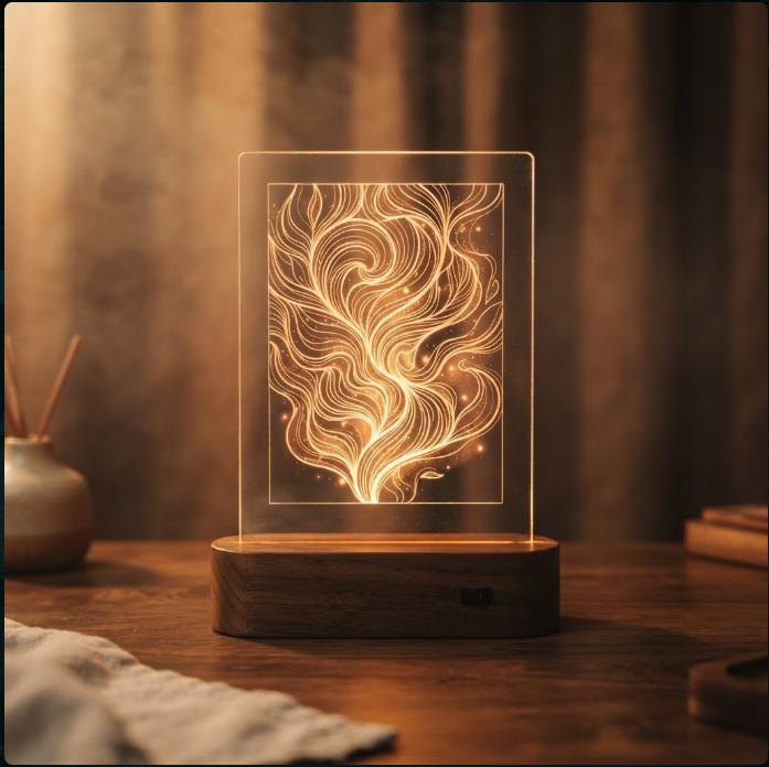 100 3D Illusion Laser Engraving Files, SVG DXF LightBurn Digital Bundle — image 8