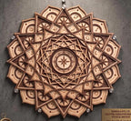 Celestial Compass Mandala SVG, Layered Laser Cut Files, Digital Download — image 5