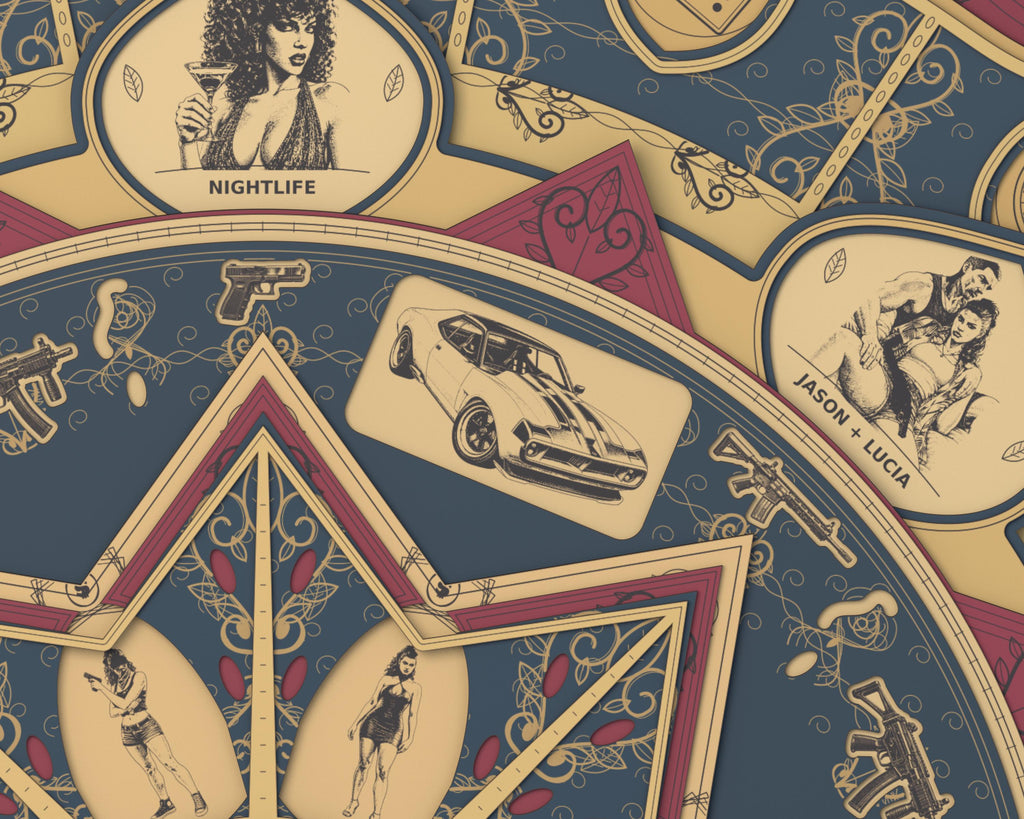 Vice City Mandala Laser Cut Files, 16-Layer SVG and DXF Digital Download — image 12