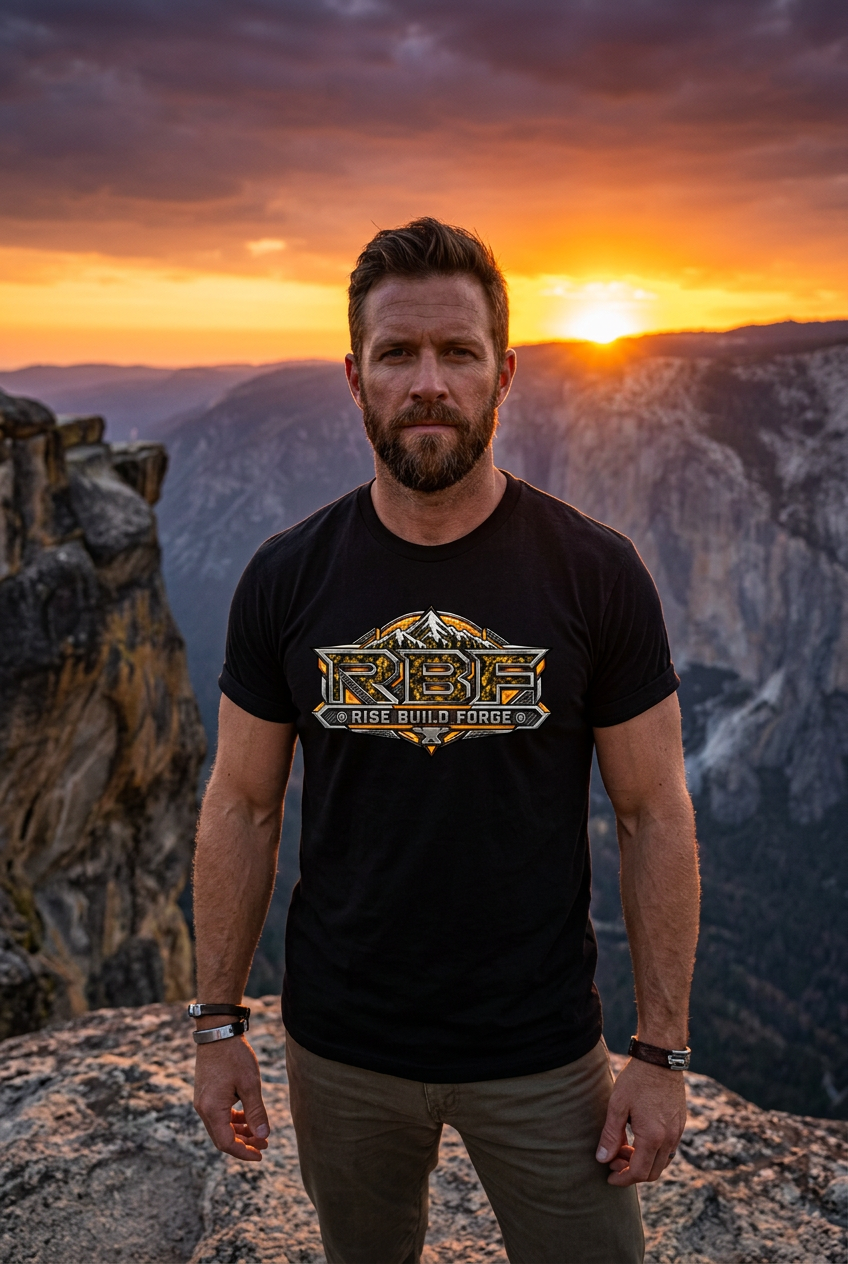 Forged Carbon Gold T - Cliff Scene