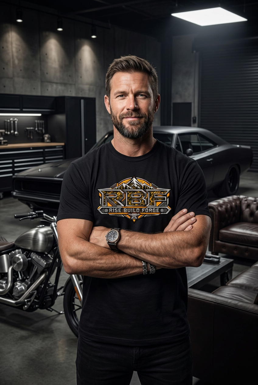 Forged Carbon Gold T - Garage Scene