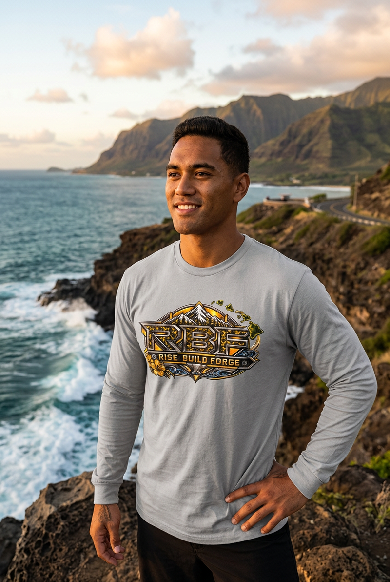 RBF Hawaii Gold Long Sleeve Tee | Rise Build Forge