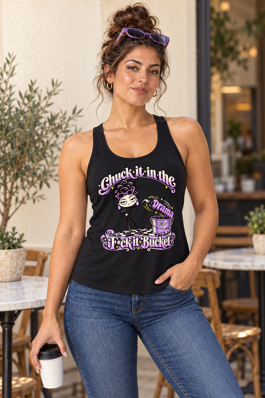 Chuck It in the F*ck It Bucket Women's Tank Top