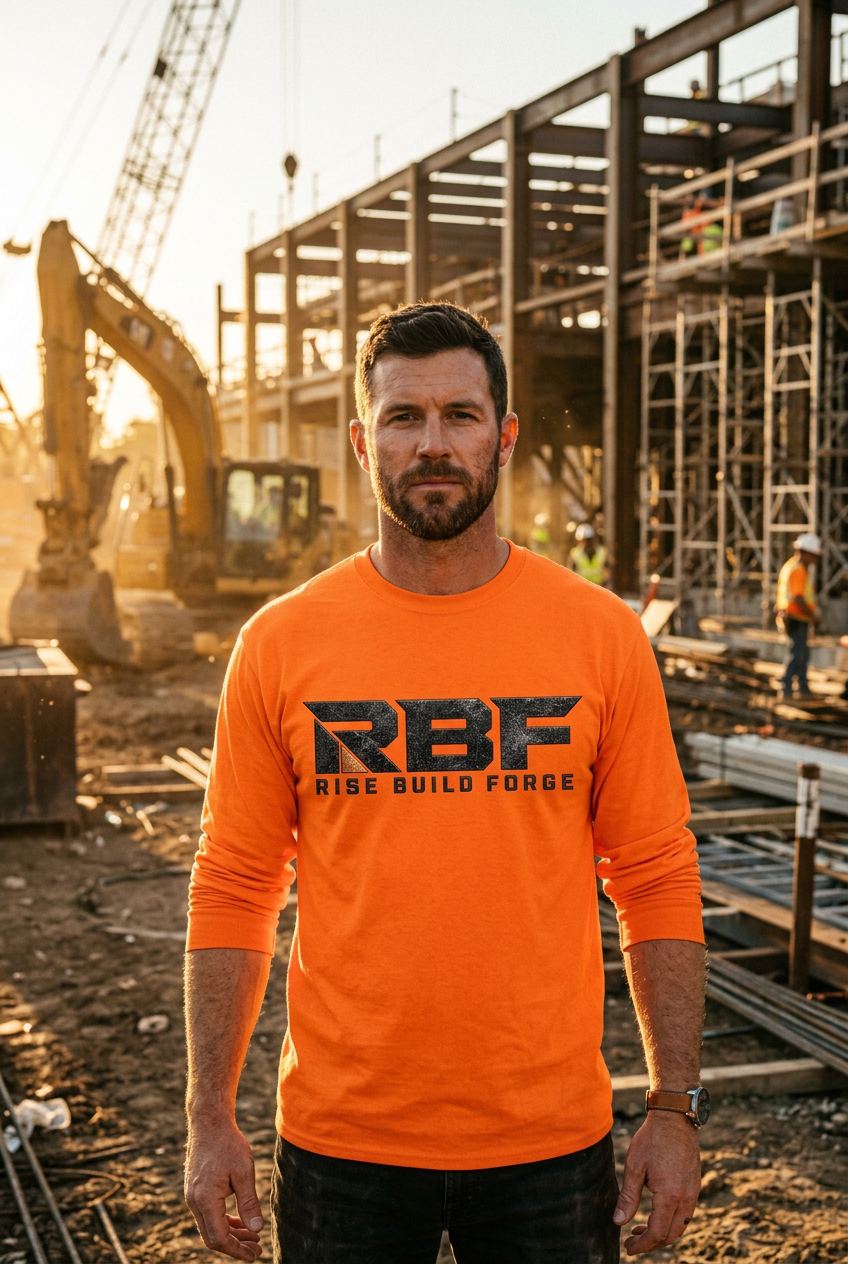 RBF Hi Vis Long Sleeve - Construction Scene